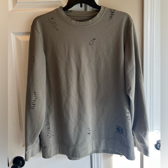 Men’s distressed sweatshirt size XXL - Picture 2 of 7